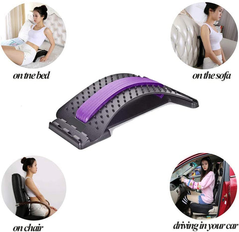 Purple and Black Back Massager Magic Stretcher Fitness equipment