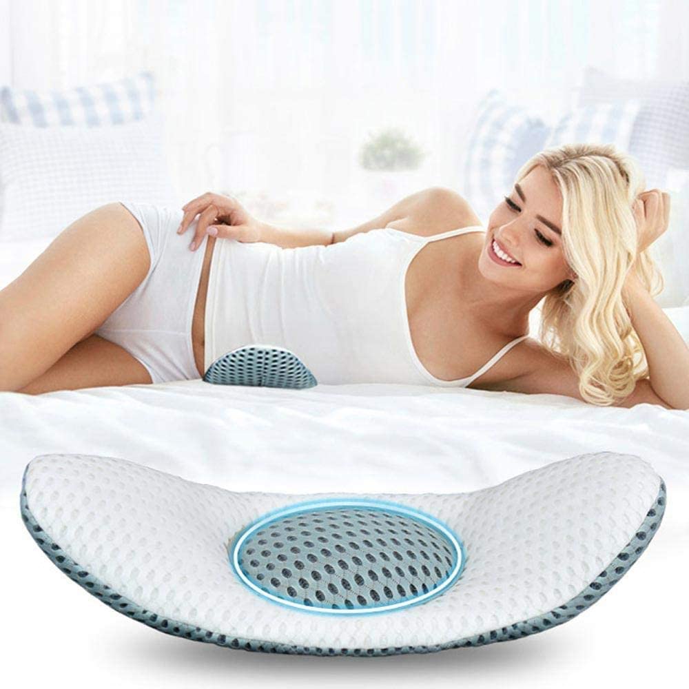 Lumbar Pillow for Sleeping, Air Mesh Back Pillow for Lower Back Pain