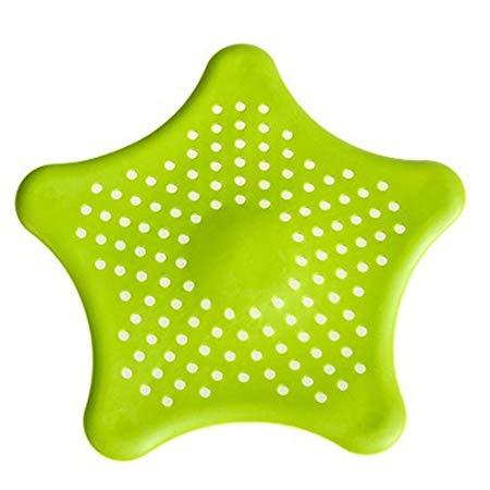 Drainer Basin Shaped Star-Silicone, Black - SquareDubai