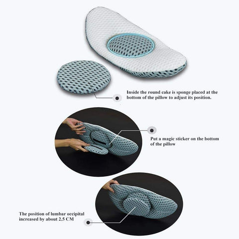 Lumbar Pillow for Sleeping, Air Mesh Back Pillow for Lower Back Pain