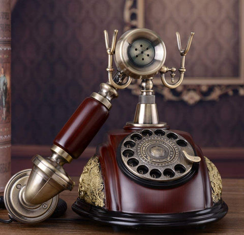 Classic Wooden Vintage Phone Antique Telephone