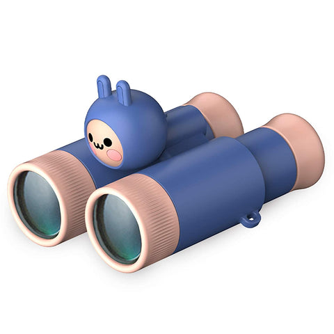 Negaor Binoculars for Kids 10X Mini Compact Binocular Toys High-Resolution Real Optics - Blue