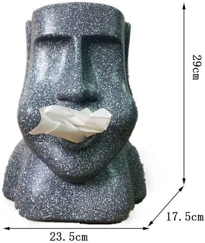 Stone Man Tissue Holders, Stereoscopic Facial Tissue Dispenser