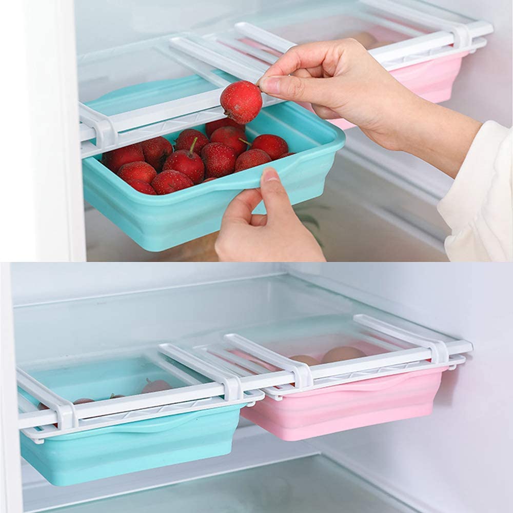 JM-626 Fridge Drawer Organizer Folding Storage Box for Home Kitchen Fr –  Emaratshop