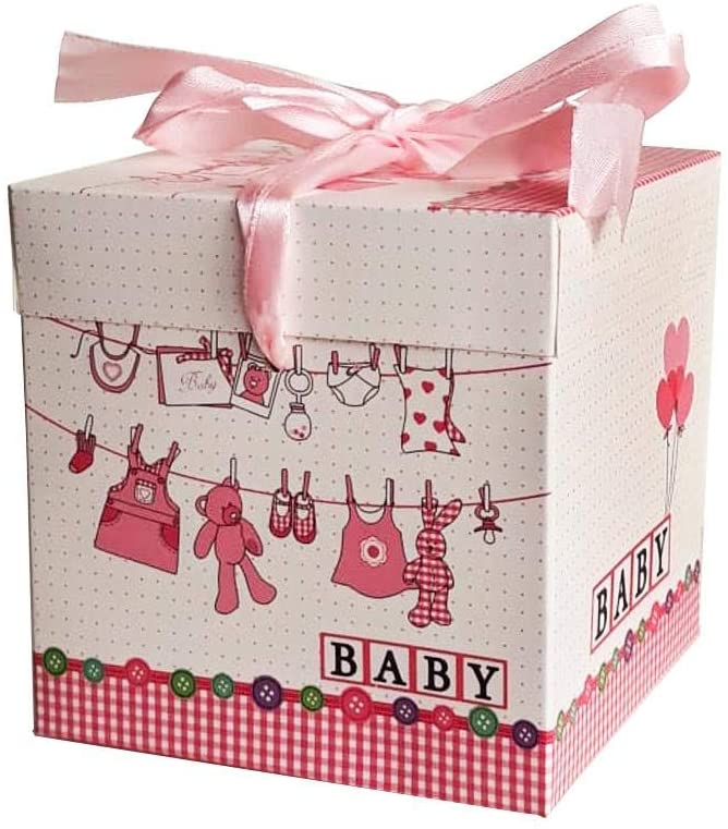 Baby Girl Baby Shower Party Giveaways Gift Boxes Pack of 10 pcs - 10x10x10cm