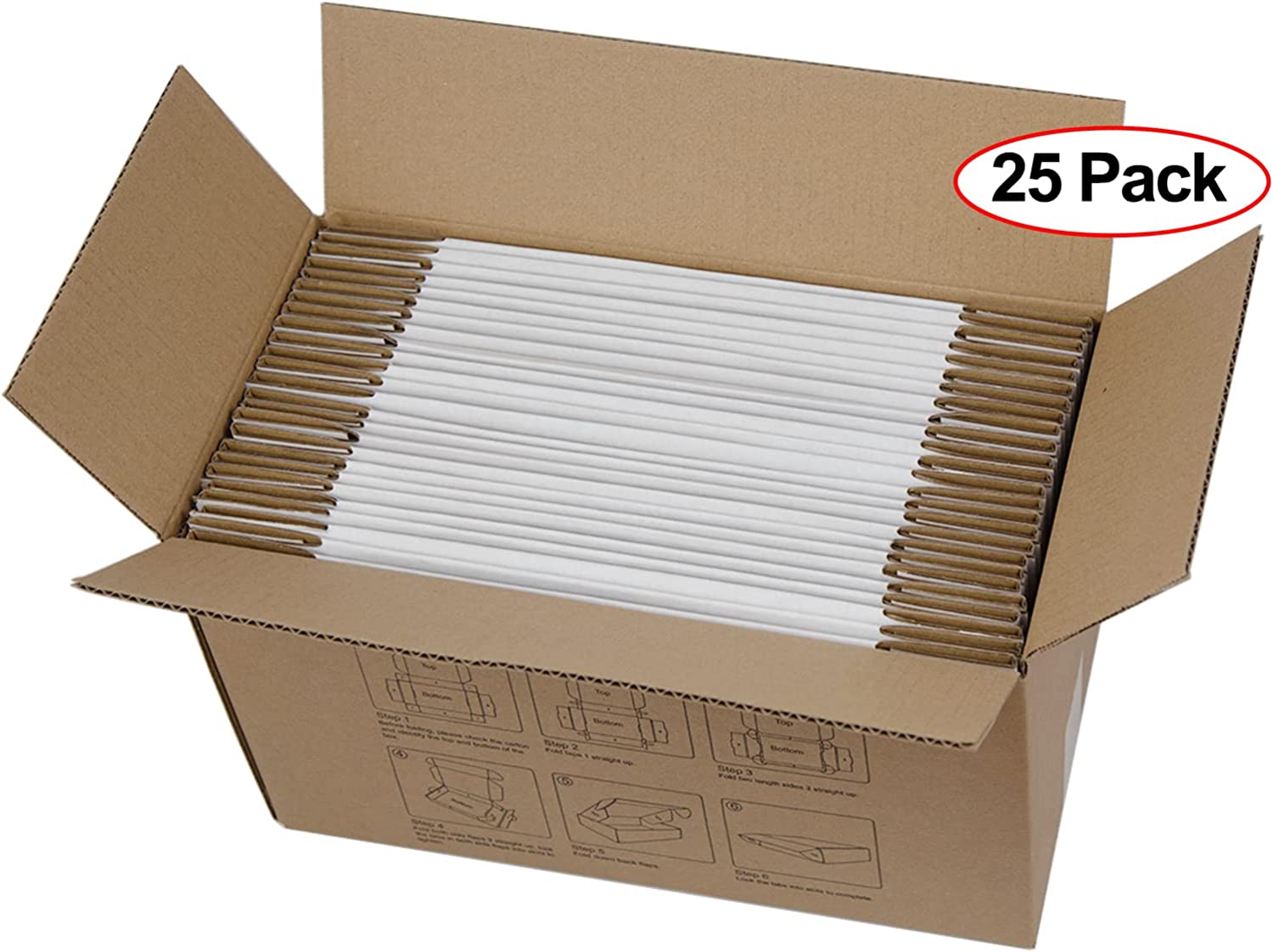 Willow KRAFT Corrugated Cardboard Boxes (Pack of 25)  20x10x3 Cms