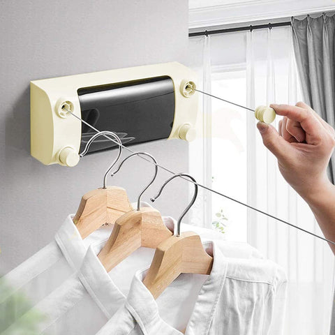Stainless Steel Extendable Laundry Line, 4.2M - Gold
