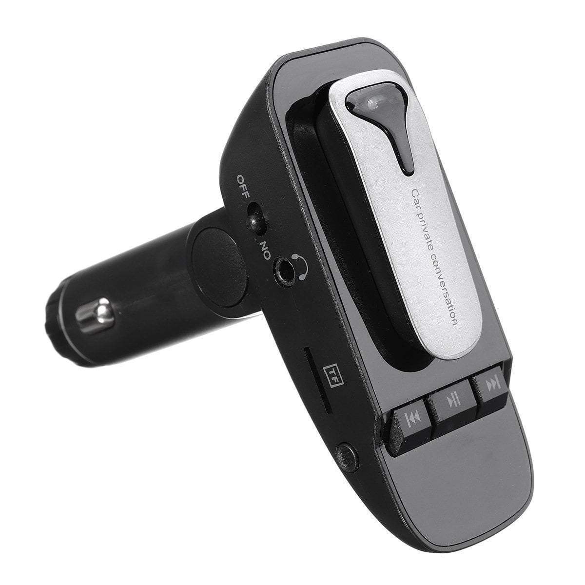 ER9 Wireless Bluetooth Handsfree Auto Car FM Transmitter MP3 Player with Earphone - SquareDubai