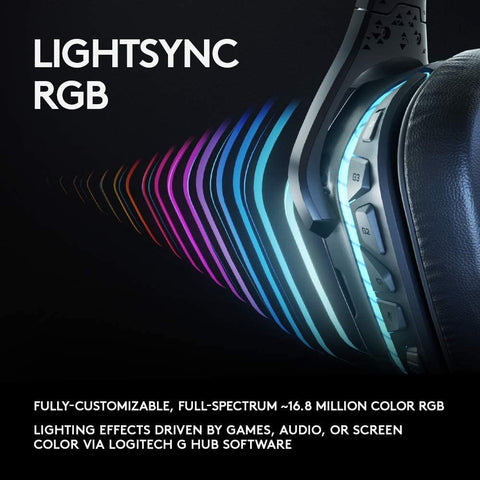 Logitech G935 Wireless 7.1 Surround Sound LIGHTSYNC Gaming Headset  2.4GHZ  PC HEADSET