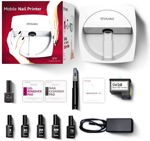O'2NAILS Digital Mobile Nail Art Printer V11- Portable Nail Painting Machine