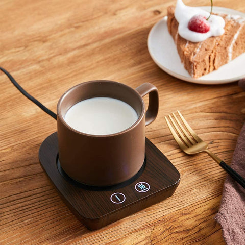 Imitation Wood Grain Coffee Cup Warmer & Mug Warmer For Desk - Meyou