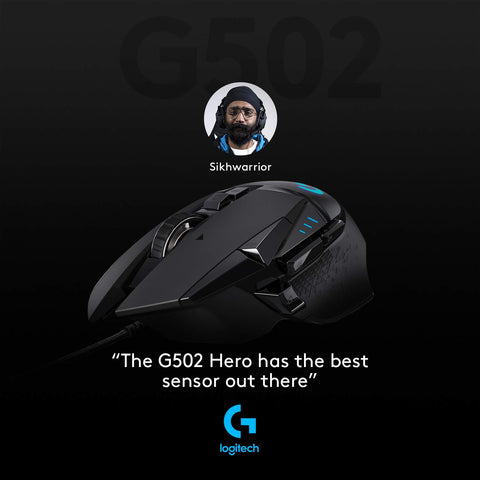 Logitech G502 HERO High Performance Gaming Mouse  PC MOUSE