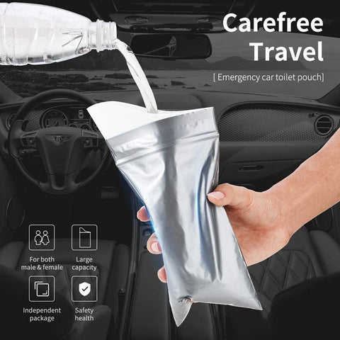 Emergency Car Toilet Pouch Bag, Capacity: 600CC 4 PCS - ROCK