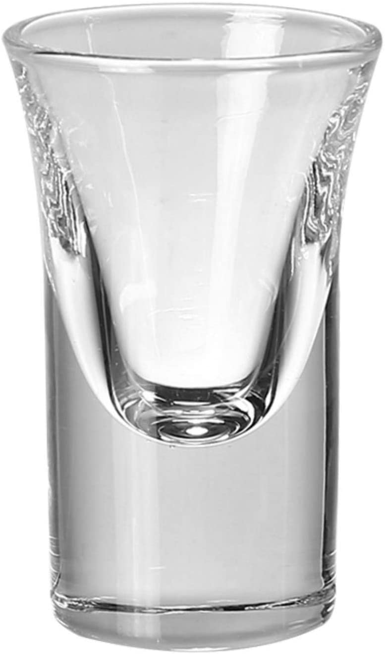 Willow Rocks Shot Glass with Heavy Base, Clear Glass, Set of 6