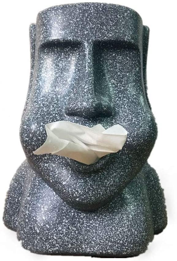 Stone Man Tissue Holders, Stereoscopic Facial Tissue Dispenser
