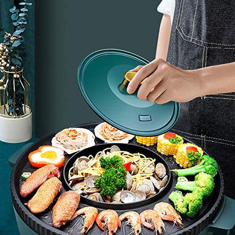 2 in 1, Household Korean Barbecue Plate and Decocting pot, Dual Temperature Control