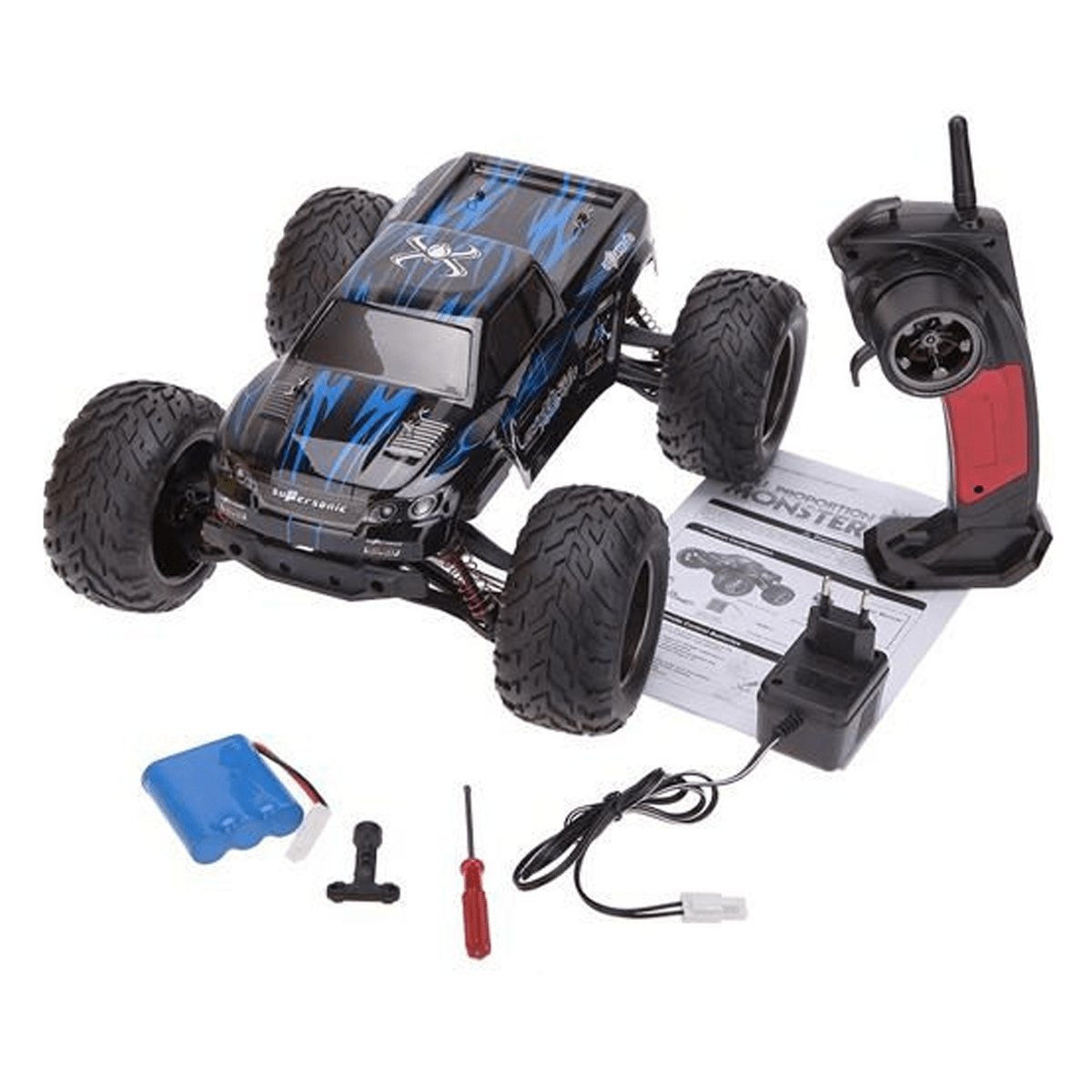 9115 1/12 2.4GHz 2WD Brushed RC Monster Truck RTR - SquareDubai