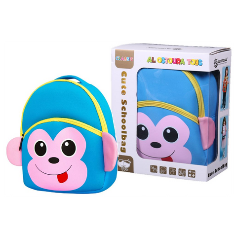 Cute Monkey School Bag Kindergarten Backpack - SquareDubai