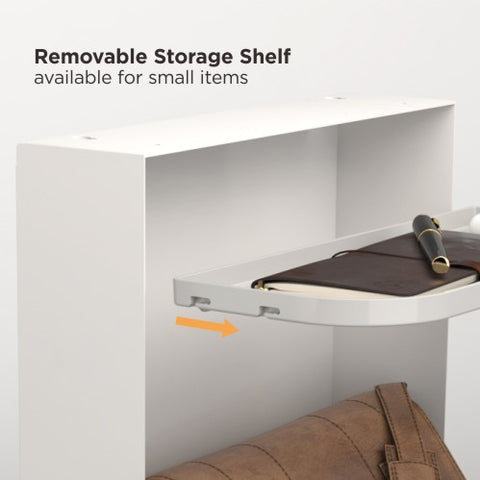 Under Desk Storage Rack with Accessory Shelf, Workspace Desk Organizer ...