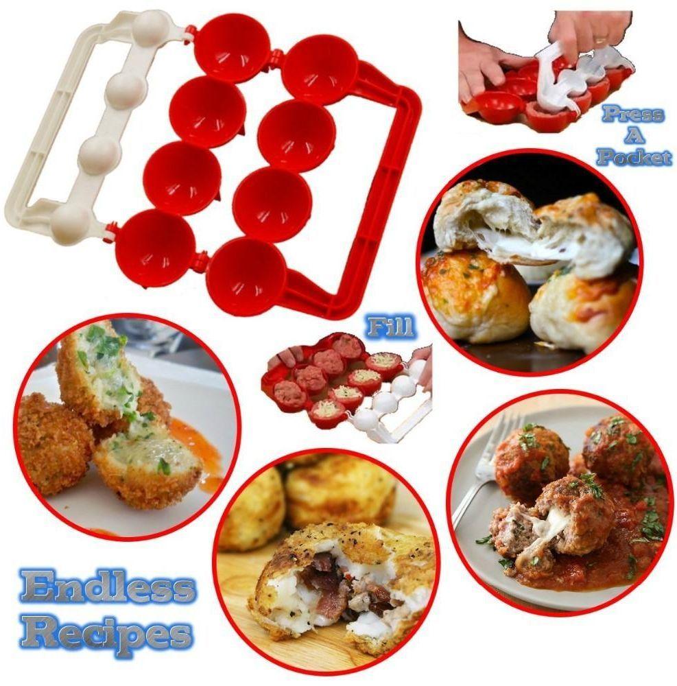 Meatballs Mold Maker Food-Grade Plastic Fish Balls Handmade Meat Ball Mold DIY Kitchen Tools