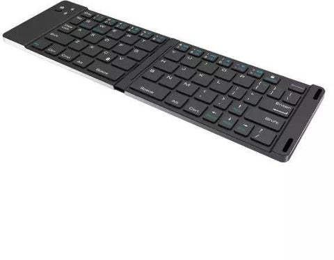 F66 Foldable Aluminum Alloy Stent Bluetooth keyboard Support Android Windows ISO - SquareDubai