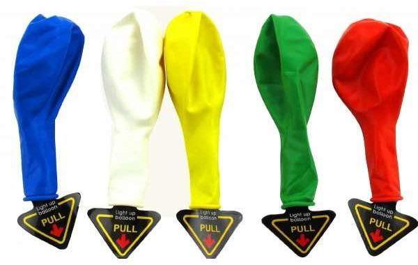 Led flashing light balloons