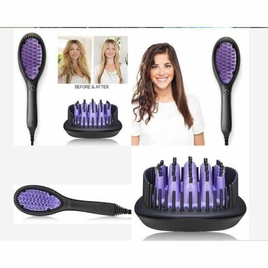 Hair Straightening Ceramic Brush