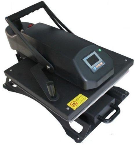 Hot Press Machine head moving to transfer images on flat products