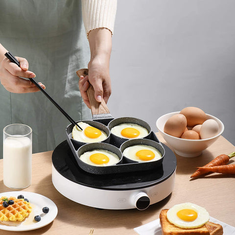 Egg cooker Frying Pan, 4-Cups non-stick cookware - NicoSeeWonder