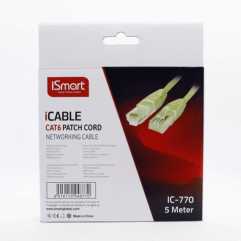 ISMART ICABLE CAT6 Patch Cord Networking Cable
