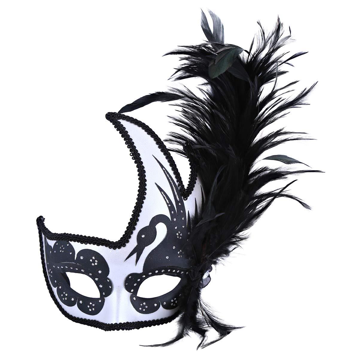 Daweigao Party Mask - PF3189, Black and Silver