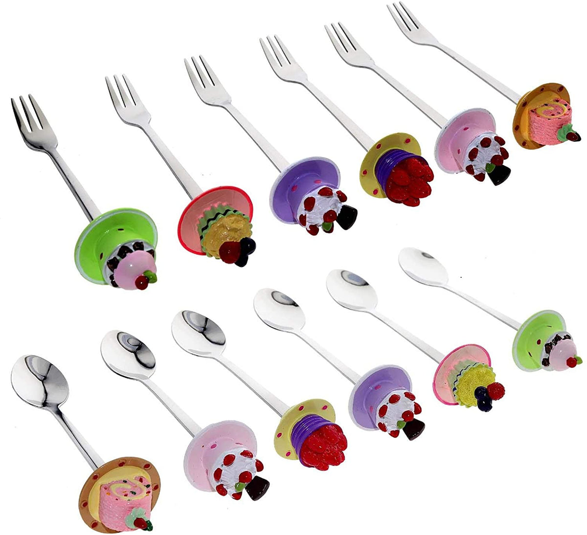 Cake Spoon and Fork Set 12 pieces