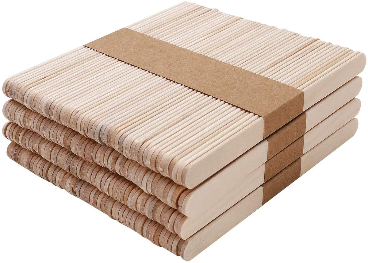 Pack of 200 Natural Wax  Applicator Sticks - wooden - Willow