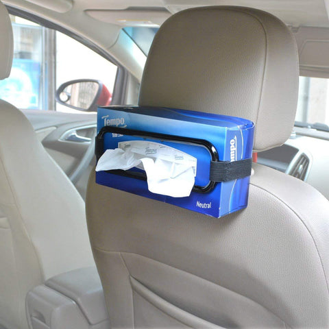 Car tissue paper box holder Auto rear seat headrest support Hold Clip