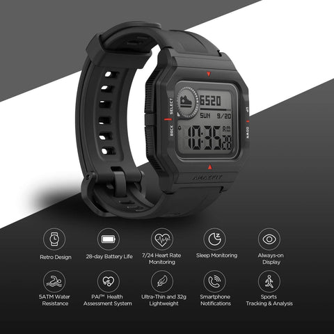Amazfit Neo Smart Watch, Retro Design, 28-Day Battery Life,