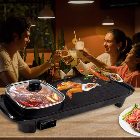 Korean Style Electric Grill Indoor Hot Pot & Grill