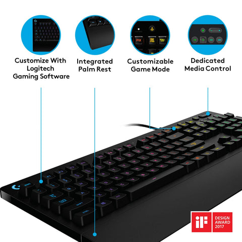 Logitech G213 Prodigy Gaming Keyboard MEDITER PC KEYBRD