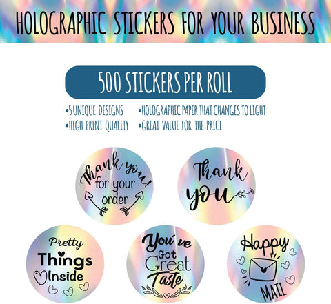 WILLOW 500Pcs 2.00 inch -  Label Stickers  4 Designs