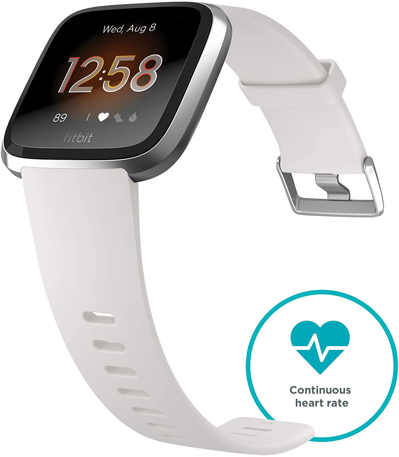 Fitbit versa lite charcoal silver shop