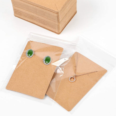 Earring Holder / Display Cards (200 Pc Pack) Black - Willow