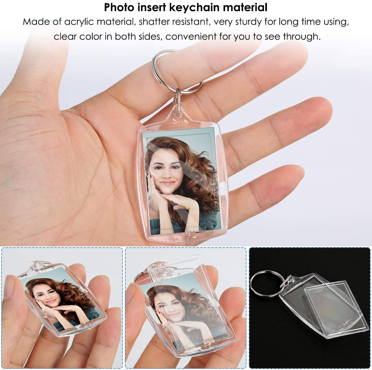 50Pcs - 1.5 Circle Clear Acrylic Blanks Shapes with Holes, Acrylic Keychain  Blanks, sublimination Jewelry Blanks - Acrylic