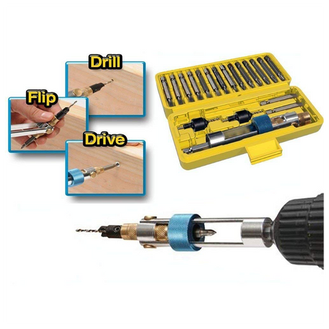 Drill Flip Drive  / Driver Multi Screwdriver Sets Updated version 16 different kinds head - SquareDubai