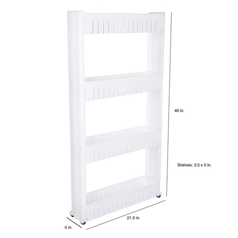 Slim Slide Out Pantry Storage Rack for Narrow Spaces by - Willow