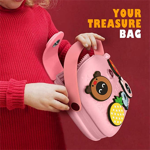 Emma Little Girls Shoulder Bag, Cute Cross Body Bag for Kids - Pink