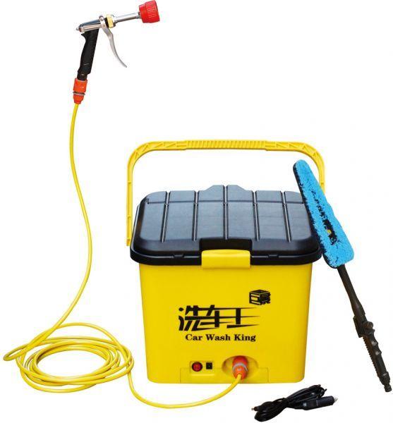 Portable electronic car cleaner and washer