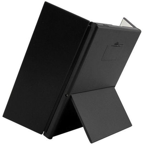 Folding Travel Illuminated Make Up Dressing Desktop Mirror W/ 8 LED Light - SquareDubai