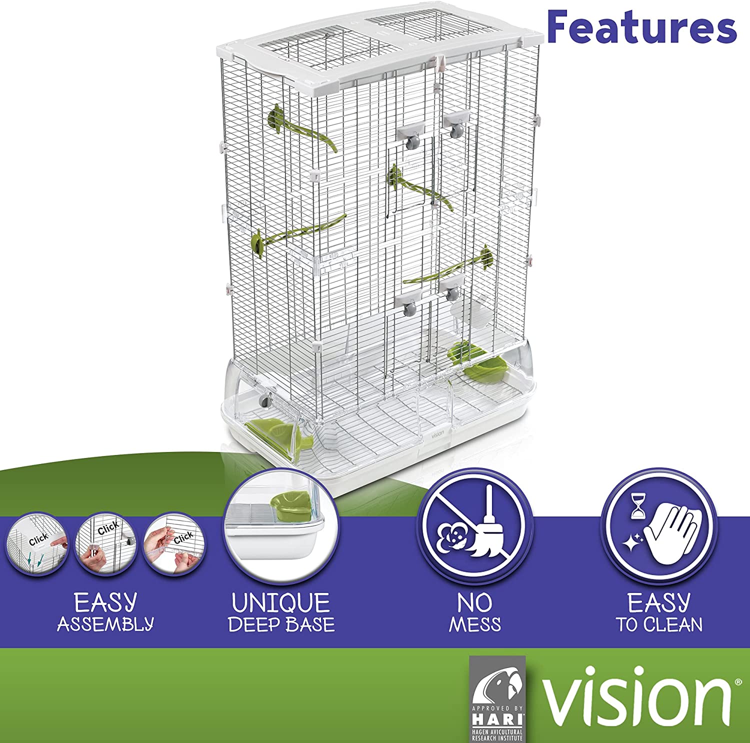 Vision bird 2024 cage model