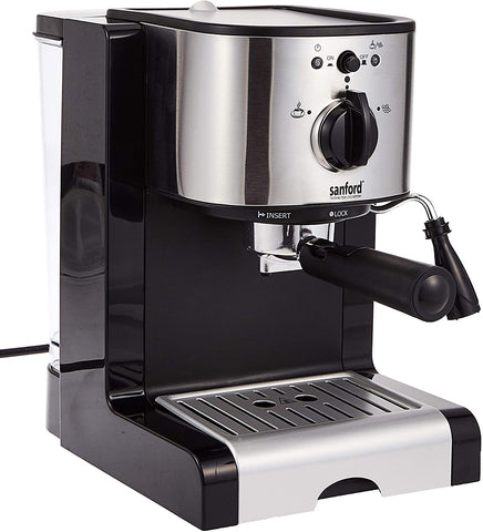 Sanford Espresso Coffee Maker 12 Cups - Sf1397Ecm Bs Silver and Black