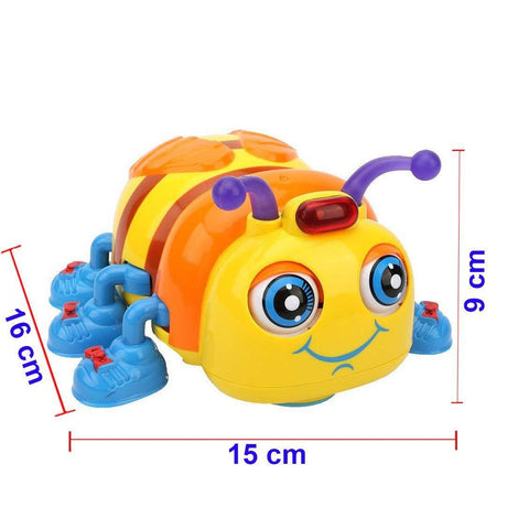 Hola - Baby Toys Infant Crawl Beetle Electric Toy Bee Ladybug with Music & Light