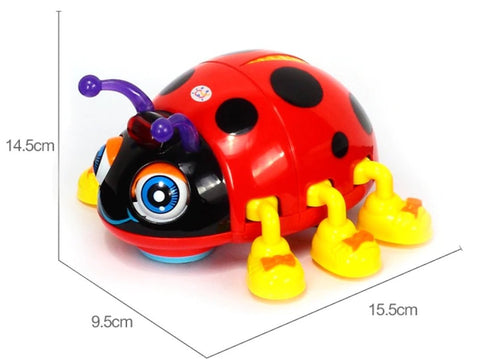 Hola - Baby Toys Infant Crawl Beetle Electric Toy Bee Ladybug with Music & Light